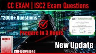 CC Exam | ISC² 2000+ Exam Practice Questions | Latest Update | CC IC2 Certification Course 2024