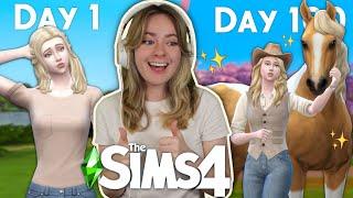 I SURVIVED 100 DAYS IN SIMS 4 HORSE EDITION (FULL MOVIE) | Pinehaven