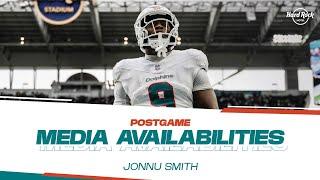 TE Jonnu Smith meets with the media after #LVvsMIA | Miami Dolphins