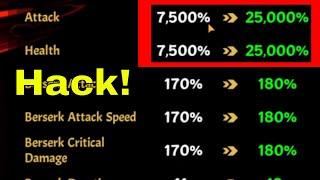 25.000% more Damage AND Health Hack! // Idle Berserker Guide