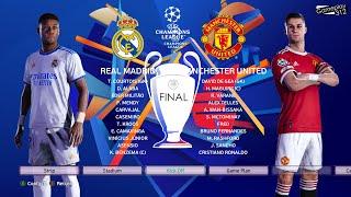 PES 2021 - Real Madrid vs Manchester Uinted - Final UEFA Champions League UCL 2021/2022 - eFootball