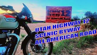 Utah Highway 12 on a Triumph Bonneville #highway12 #utah #triumphbonneville #dualsport