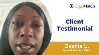 Meet Personal Injury Law Client, Zashia L.