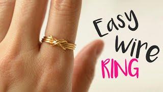 How to make an EASY AND FAST wire ring in 7 steps