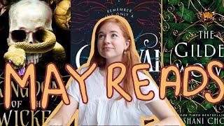 What I Read in May + June TBR | Kingdom of the Wicked, Caraval, Gilded Wolves, Mask of Mirrors