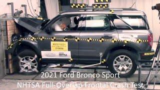 2021-2024 Ford Bronco Sport NHTSA Full-Overlap Frontal Crash Test