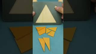 How to fit the small triangle without changing the puzzle's area#puzzle#iq#iqtest