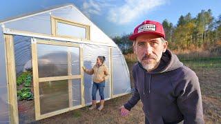 Building A Sliding Barn door on a High Tunnel Greenhouse