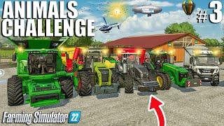 I UPGRADED THE FARM WITH NEW EQUIPMENT | Animals Challenge | Episode 3 | Farming Simulator 22