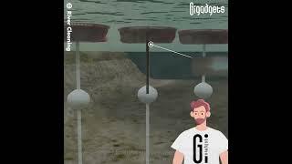 These floating "plates" rotate.#gigadgets #plasticpollution #cleanup #plasticwaste #littering