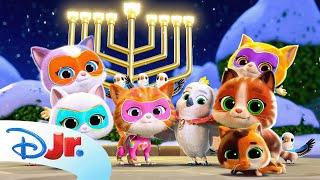 SuperKitties "Hanukkah Lights" Song  | SuperKitties Version | @disneyjr