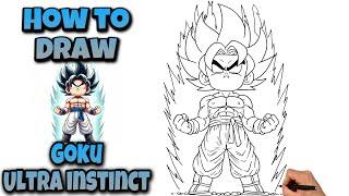 How To Draw GOKU ULTRA INSTINCT | Dragon Ball Super #gokuultrainstinct #drawing #gokuui