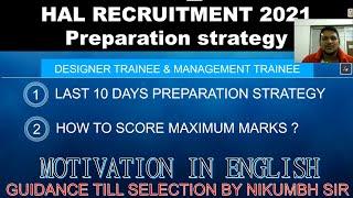 HAL PREPARATION STRATEGY 2021 IN ENGLISH || FINAL 10 DAYS || HOW TO PREPARE