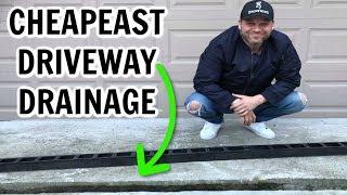 Diy Storm Drain For $100  | Diy Driveway Channel Drain | How To Install A Trench Drain In Driveway