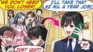 At the Staff Party, My Boss Told Me to Quit My Job! So, I Went Along With It, And…[RomCom Manga Dub]