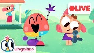  Join BABY BOT's Adventures LIVE! Cartoons for Kids | Lingokids