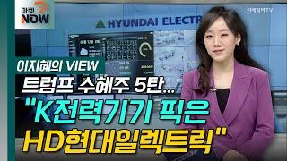 트럼프 수혜주 5탄... “K전력기기 픽은 HD현대일렉트릭” [이지혜의 뷰] | Market Now 2 (20241115)