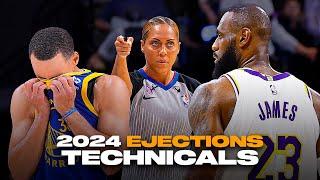 NBA "Crazy Ejections & Technicals" Moments of 2024 Season 