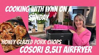 HONEY GLAZED PORK CHOPS-Cosori 8.5lt dual basket AIR FRYER