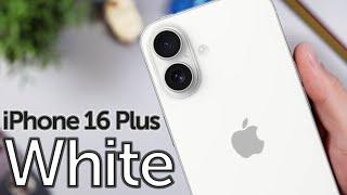 White iPhone 16 Plus is CLEAN! Unboxing, First Impressions & Color Review!