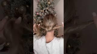 60 Second Low Bun! Easy Hairstyle! #lowbun #shorts #messybun