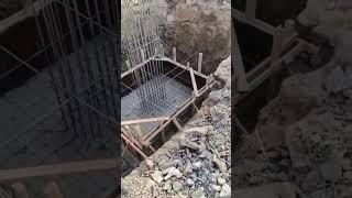 How to Rise Building | Basic information| Column Foundation Work at Construction Site #reels #shorts