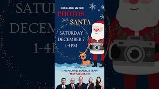 Santa at 24 Hour Real Estate This Sat, Dec 7th from 1-4 pm #pictureswithsanta