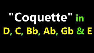 COQUETTE IN 6 KEYS!! - Gypsy Jazz Backing Track