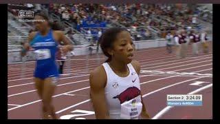 ARKANSAS breaks the collegiate 4x4 RECORD 3:24.09 !!