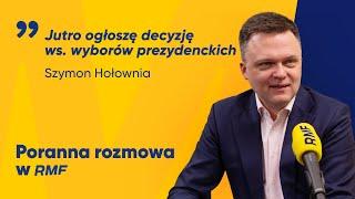 Szymon Hołownia: Jutro ogłoszę decyzję ws. wyborów prezydenckich