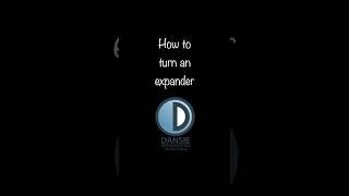 How to turn an orthodontic Expander