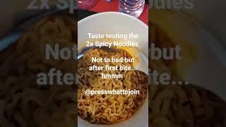 Actually eating 2x Spicy Noodles #shorts