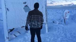 My funny traveler in Reynisfjara in Iceland