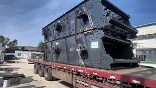 The vibrating screen is sent to Central Asia