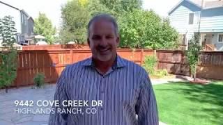 9442 Cove Creek Dr. Highlands Ranch, CO - New Listing Backyard Tour