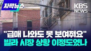 "급매 나와도 못 보여줘요"…빌라 시장 상황 이정도였나 / KBS 2024.07.08.