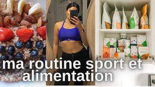 MA ROUTINE SPORT ET ALIMENTATION  du moment 2020(exercices,compléments)