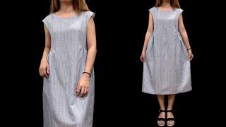  You don't have to be a tailor to sew this dress | cutting and sewing dress this way is easy