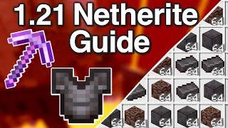 NEW Ultimate Minecraft 1.21 Netherite Mining Guide | Best Way to Get Netherite / Ancient Debris