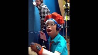 LazyTown behind the scenes with Chloe Lang and Pixel