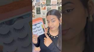 EASY WAY TO APPLY EYELASHES #ytshorts #lashes #tutorial #makeup #video #shorts #yt