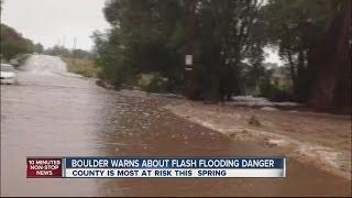 Boulder warns about flash flooding danger