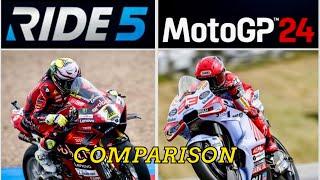 MotoGP24 vs RIDE5 | Comparison Which is Better ? (PS5) 4K 60FPS HDR