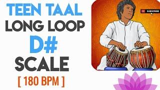 TeenTaal Tabla Long-Loop D# | 180 Bpm | 16 Matra | #muzzico