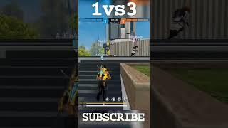 free fire 1vs3 with AWM headshot #shorts #video #Abhimanyugamer1107