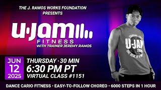 Virtual 30 Minute U-Jam Fitness Class with Jeremy Ramos (06/12/2025) - 9:00AM PT