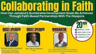 How Can Jamaica's SDGs Be Achieved Through Faith-Based Partnerships With The Diaspora (Live Webinar)