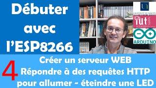 Débuter avec l'ESP8266 : Mettre en place un serveur Web pour allumer une LED à distance