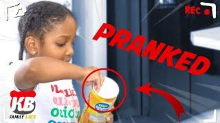 Chip Prank on Kam & Kyra | KB FAMILY LIFE VLOGS