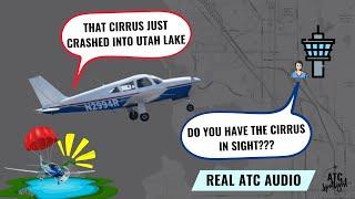 Cirrus Plane Crashes Into Utah Lake: ATC Audio Captures Plane Deploying Parachute Too Late